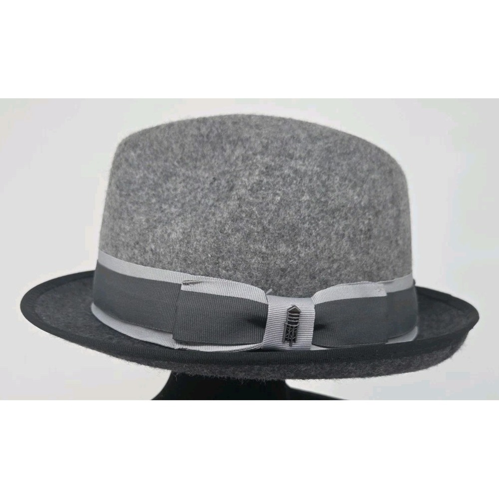 Brooklyn Hat Co Triple Pinched Wool Fedora Ranger Style Hat Unique Hat Large